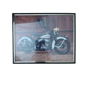 Vintage Harley-Davidson Motorcycle Framed Art - Wall Decor